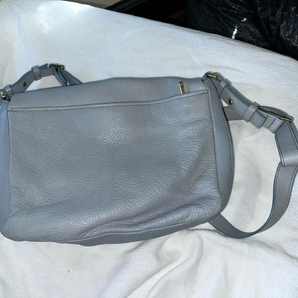 Fossil Blue Leather crossbody messenger type bag. - Picture 5 of 5
